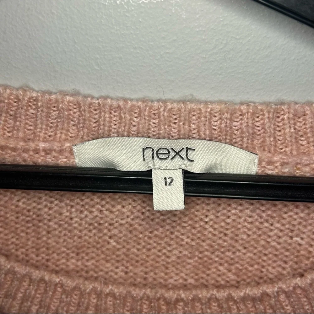 Next Pink Sweater with Red Heart - Picture 3 of 4